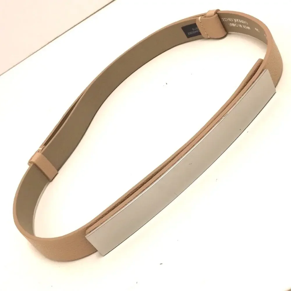 Express vegan leather metal long buckle s/m EUC